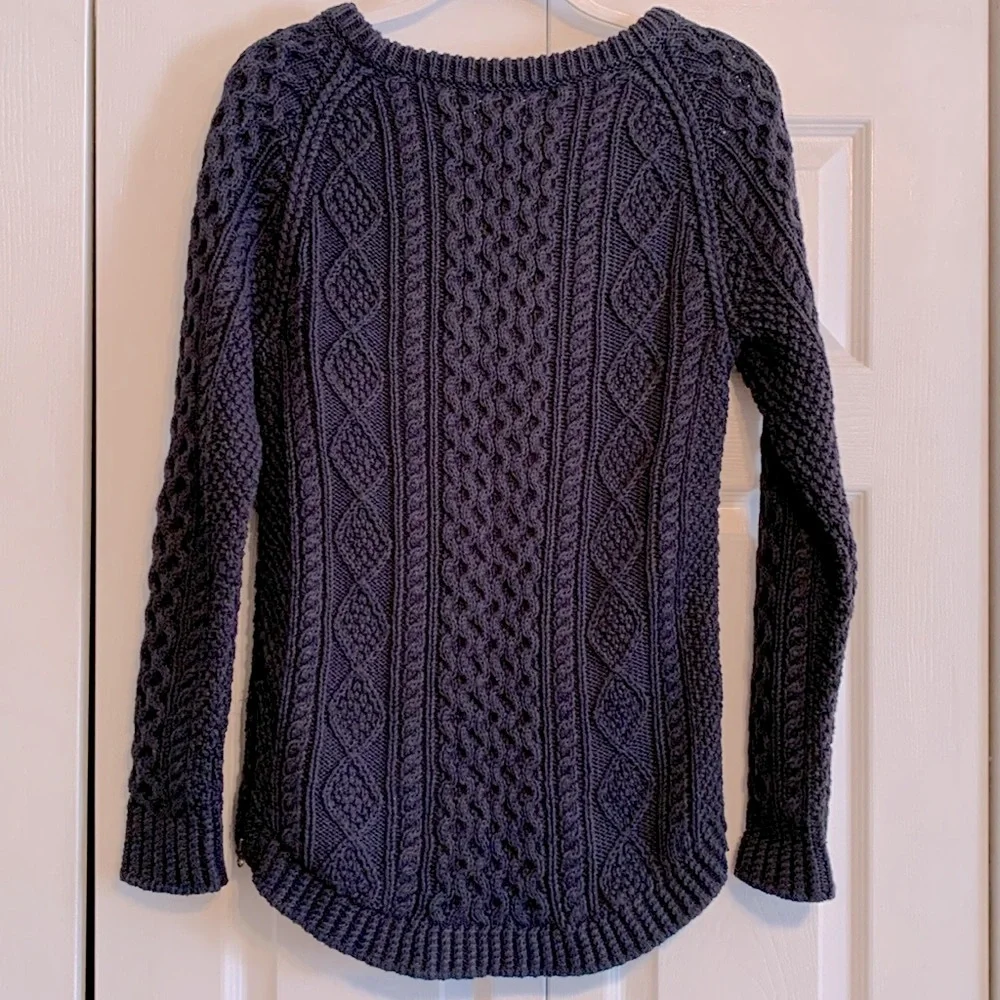 LL Bean, tunic sweater with side zipper slit detail, size XS, NWT - Picture 2 of 8